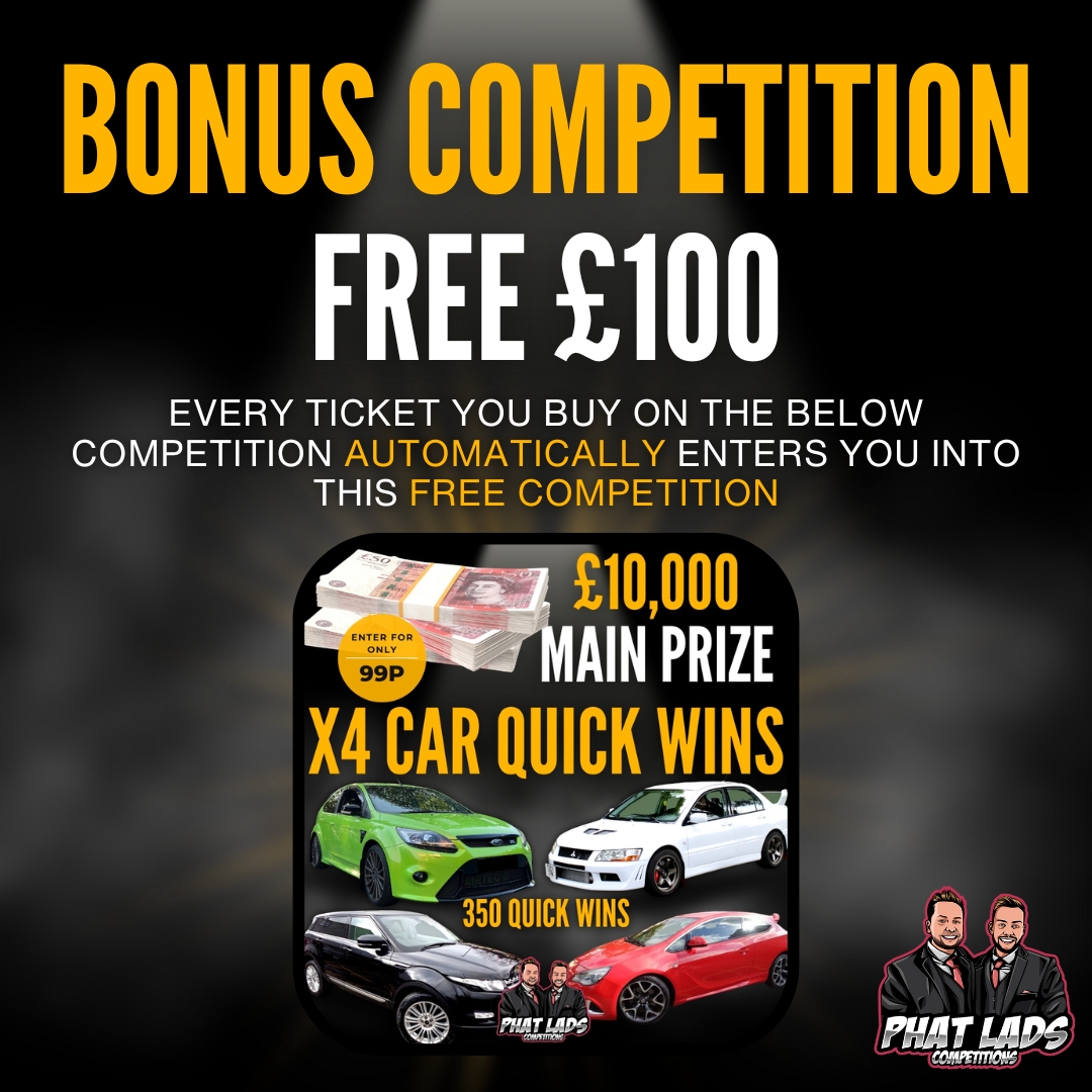 Free £100 Bonus Competition